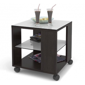 Стол Mayer‑2 (ВхШхГ)565х450х450 Венге/белый Стол Mayer‑2 (ВхШхГ)565х450х450 Венге/белый