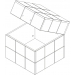 Ящик для игрушек Кубик Рубика (ВхШхГ)500х500х500