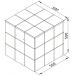 Ящик для игрушек Кубик Рубика (ВхШхГ)500х500х500