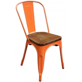 Стул Tolix Wood Orange Стул Tolix Wood Orange