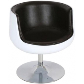 Кресло Mod-310 white-brown Кресло Mod-310 white-brown