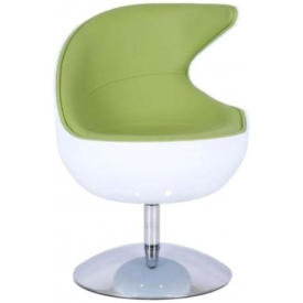 Кресло Mod-312 white-green Кресло Mod-312 white-green