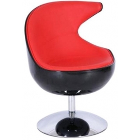 Кресло Mod-312 black-red