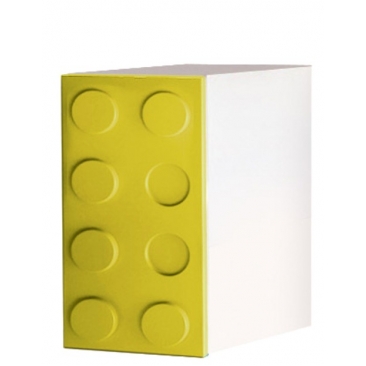 Шкаф одностворчатый Лего желтый (ВхШхГ)800х400х520