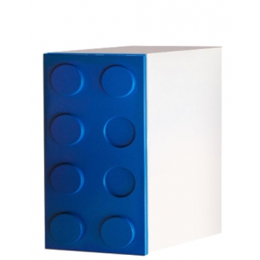 Шкаф одностворчатый Лего синий (ВхШхГ)800х400х520