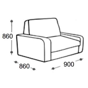 Кресло Клайв (ВхШхГ)860х900х860