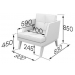 Кресло Beverly-1 (ВхШхГ)850х800х830