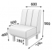 Кресло Holl-1 (ВхШхГ)900х600х740