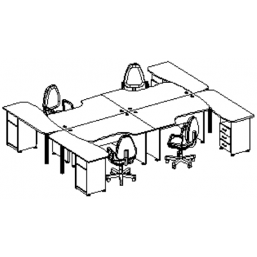 Комплект офисной мебели МОДЕРН-1