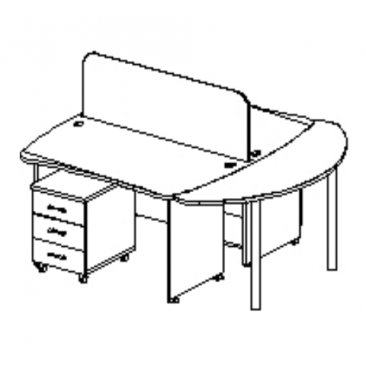 Комплект офисной мебели МОДЕРН-6