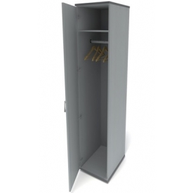 Шкаф для одежды узкий МОНОЛИТ ШМ-52 серый 