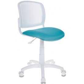 Кресло CH-W296NX белый/бирюзовый 