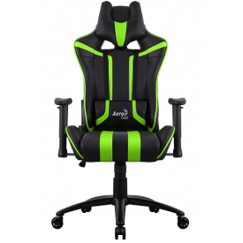 Кресло AEROCOOL AC120 AIR зеленый/черный
