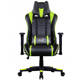 Кресло AEROCOOL AC220 AIR зеленый/черный