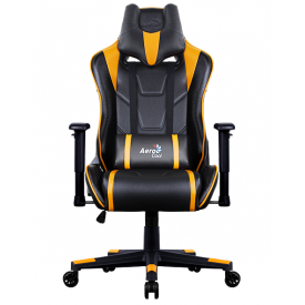 Кресло AEROCOOL AC220 AIR оранжевый/черный