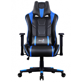 Кресло AEROCOOL AC220 AIR синий/черный