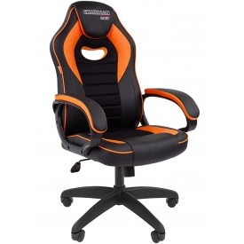 Кресло CHAIRMAN GAME-16 черный/оранжевый