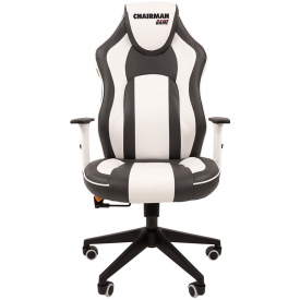 Кресло CHAIRMAN GAME-23 белый/серый 