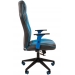Кресло CHAIRMAN GAME-23 голубой/серый