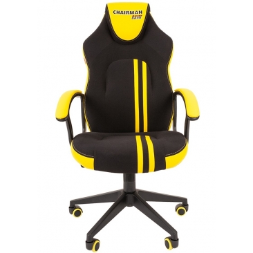 Кресло CHAIRMAN GAME-26 желтый/черный