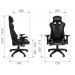 Кресло CHAIRMAN GAME-44 серый/черный