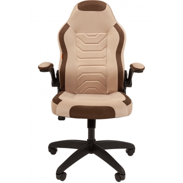 Кресло CHAIRMAN GAME-50 бежевый/коричневый