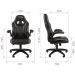 Кресло CHAIRMAN GAME-15 черный/серый 