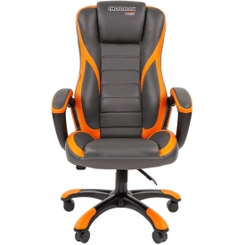 Кресло CHAIRMAN GAME-22 серый/оранжевый