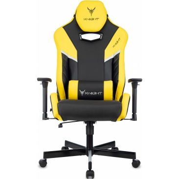 Кресло KNIGHT THUNDER 5X черный/желтый