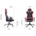Кресло LOTUS-S11 черный/красный