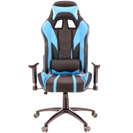 Кресло LOTUS-S16 черный/голубой