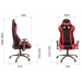 Кресло LOTUS-S4 черный/красный