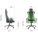 Кресло LOTUS-S9 черный/зеленый