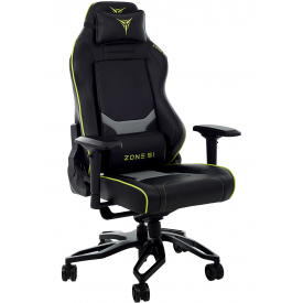 Кресло CYBERPUNK черный/зеленый/серый