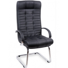 Кресло АТЛАНТ КОНФЕРЕНЦ ХРОМ черный