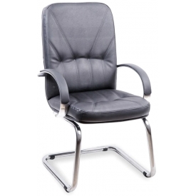 Кресло МЕНЕДЖЕР КОНФЕРЕНЦ ХРОМ-К черный