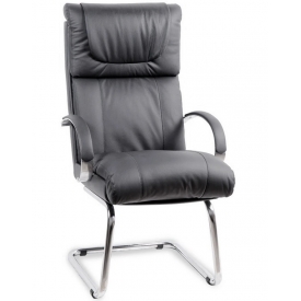 Кресло ОРХИДЕЯ КОНФЕРЕНЦ ХРОМ черный
