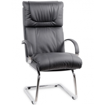 Кресло ОРХИДЕЯ КОНФЕРЕНЦ ХРОМ черный