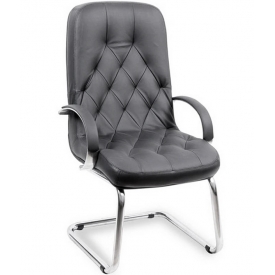 Кресло ПРЕМЬЕР КОНФЕРЕНЦ ХРОМ-К черный