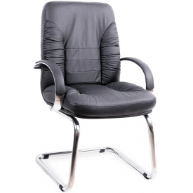 Кресло ТАНГО КОНФЕРЕНЦ ХРОМ-К черный