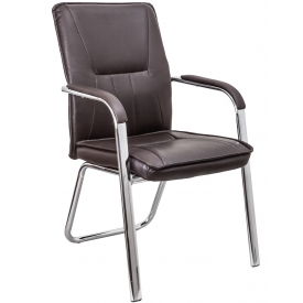 Кресло OSCAR хром/коричневый
