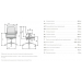 Кресло SIT 8 B2-9D - X2+Extra /Uh00/Wh12/D02P(M09.B11.G19.W02) черный