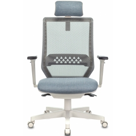 Кресло EXPERT серый/голубой