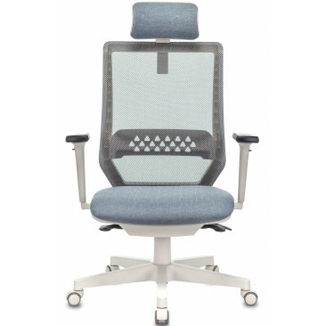 Кресло EXPERT серый/голубой