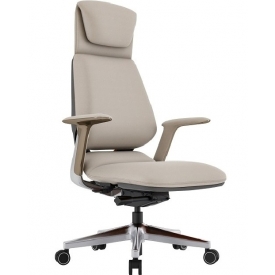 Кресло ГУЧЧИ бежевый/серый