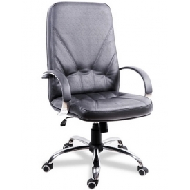 Кресло МЕНЕДЖЕР ХРОМ черный