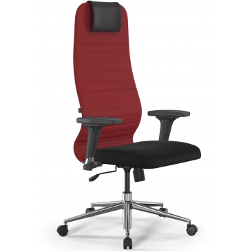 Кресло SIT 8 B1-10D UMF(X1) /Uh02/Wh00/D02P(M09.B23.G18.W01) черный/красный