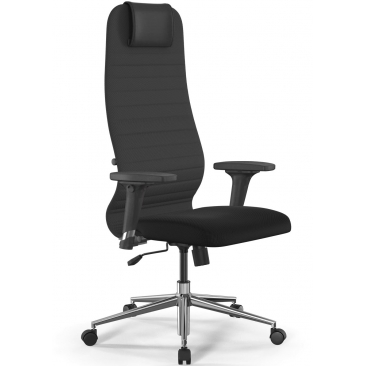 Кресло SIT 8 B1-10D UMF(X1) /Uh02/Wh00/D02P(M09.B23.G18.W01) черный/тем.серый
