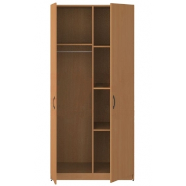 Шкаф 2-х дверный комбинированный (ВхШхГ)1800х860х520 